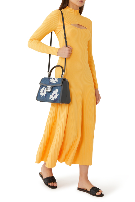 Katy Medium Embellished Denim Bag